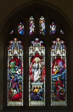 Resurrection Stained Glass Window clipart