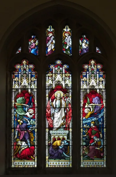 Resurrection Stained Glass Window — Stock Photo, Image