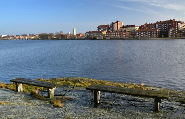 Karlskrona costa da cidade — Fotografia de Stock