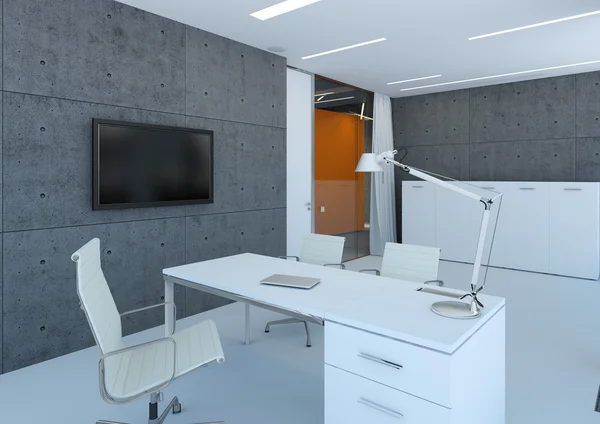 하얀 사무실 — 스톡 사진