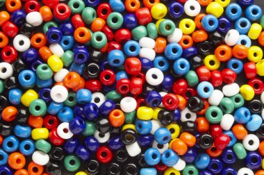 Many-colored mix of beads clipart