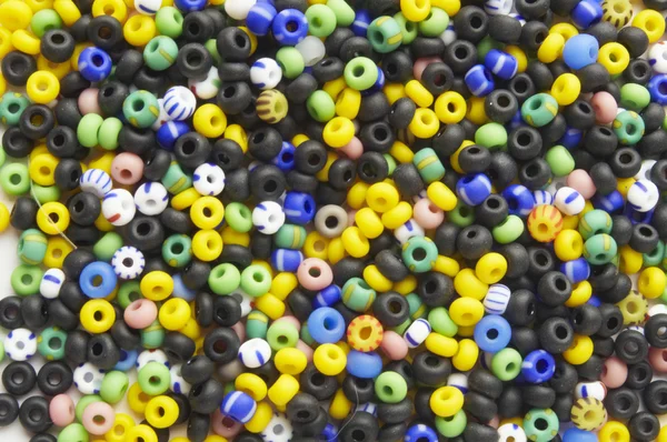 Många-färgad mix av pärlor — Stockfoto