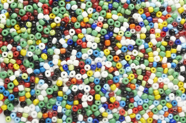Vielfarbige Mischung aus Perlen — Stockfoto