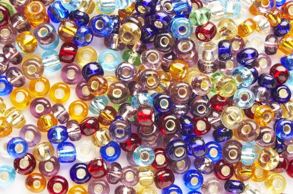 Many-colored mix of beads — Stock Photo, Image