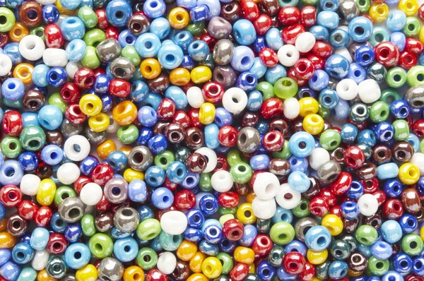 许多色混合的珠子 — 图库照片