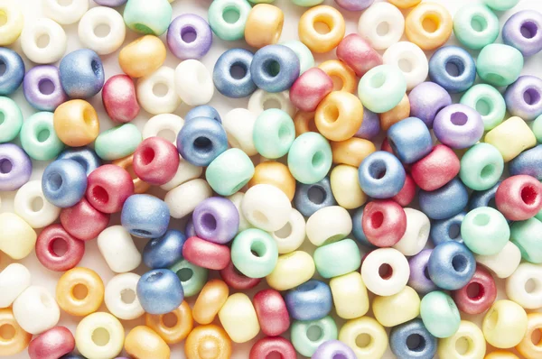 Many-colored mix of beads — Stock Photo, Image
