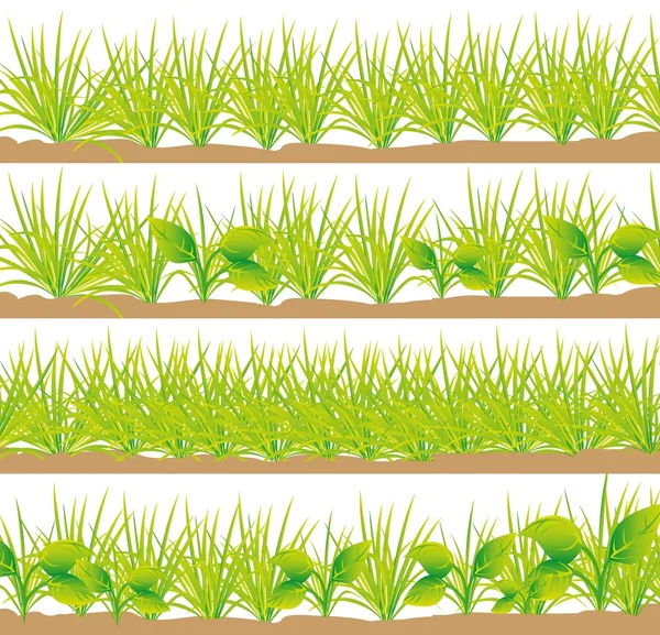Ensemble d'herbe — Image vectorielle