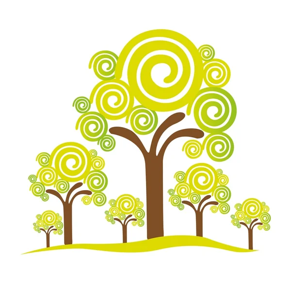 Αφηρημένη δέντρα — Διανυσματικό Αρχείο