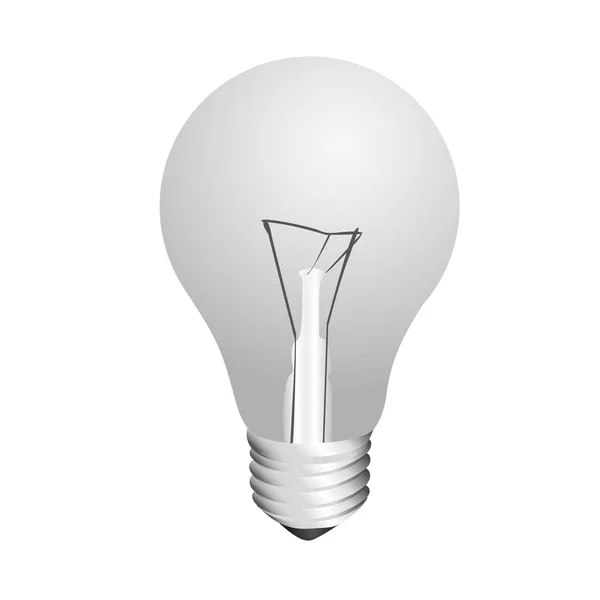 Light bulb isolated — Stock Vector