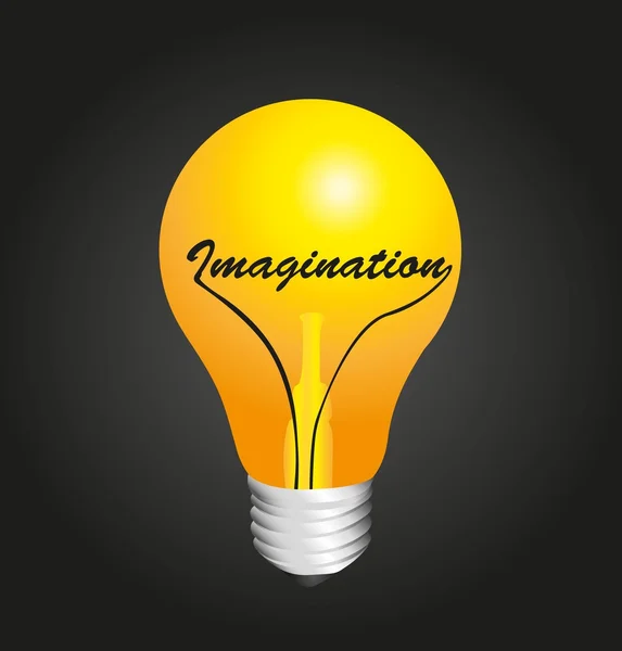 Představivost žárovka — Stockový vektor