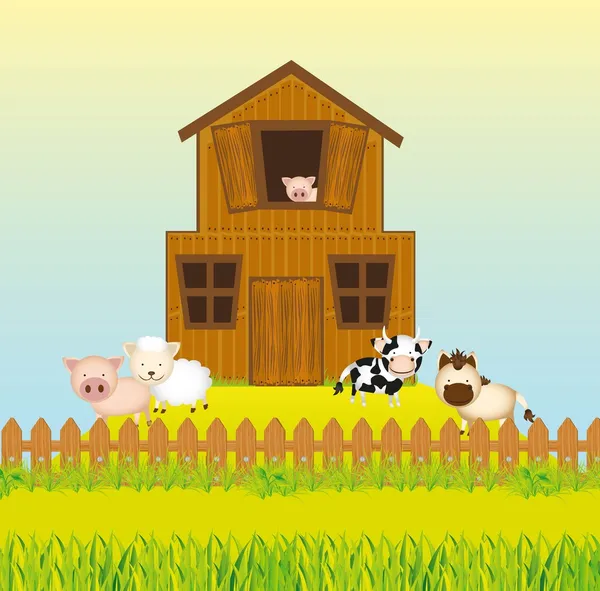 Farm állatok — Stock Vector