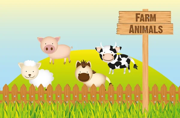 Ζώα αγροκτήματος — Διανυσματικό Αρχείο