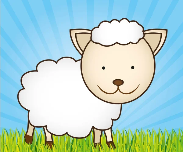 Милі мультфільми овець — стоковий вектор