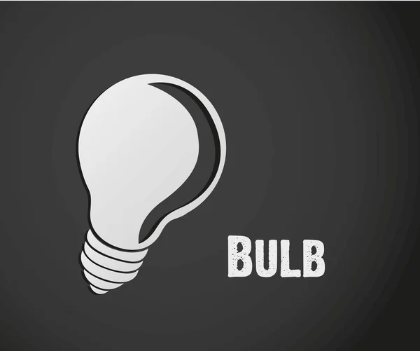 Label design of bulb — Stock Vector