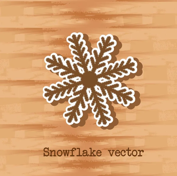 Copos de nieve — Vector de stock