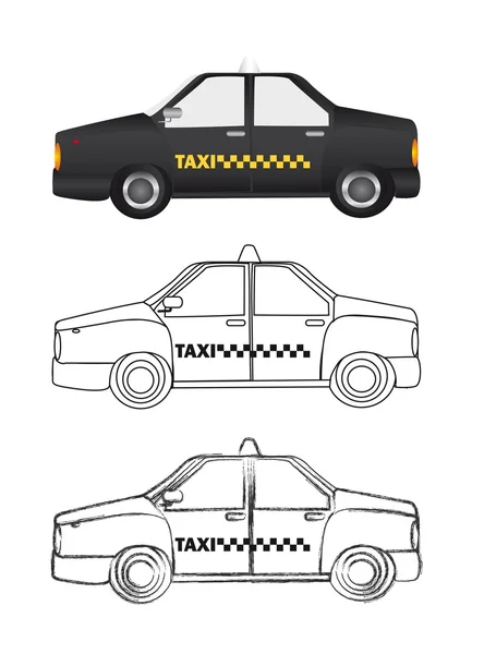 Taxi vector — Stock Vector
