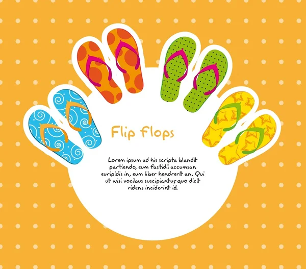 Flip flops — Stock Vector