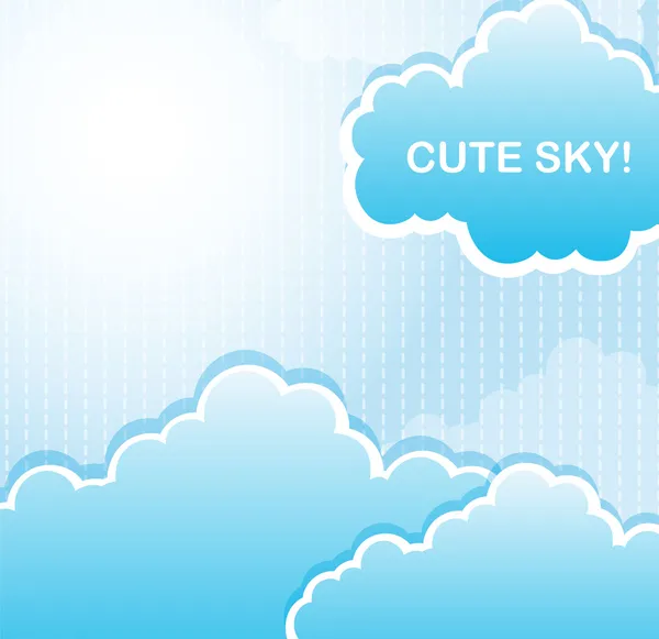 Stock vector cute sky