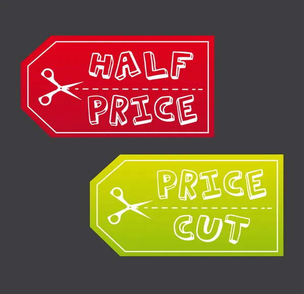 Half price — Stock Vector