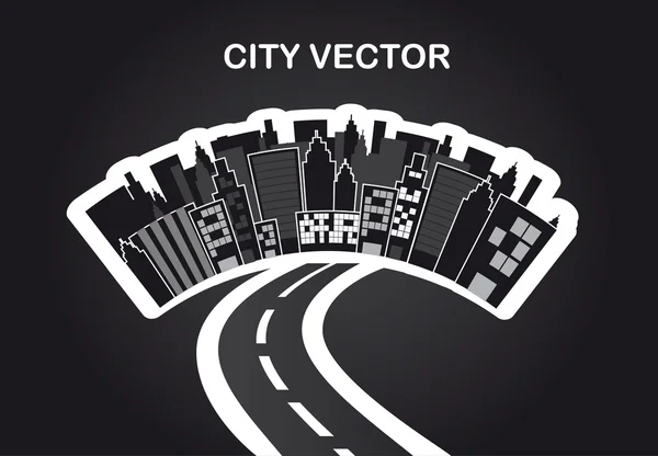 Város vektor — Stock Vector