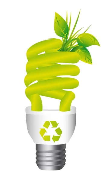 Ampoule écologique — Image vectorielle