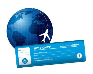 air ticket clipart