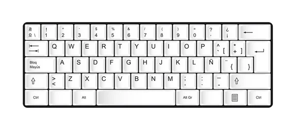 Computer keyboard line icon. | Stock vector | Colourbox