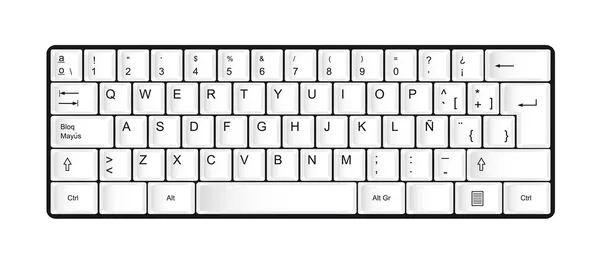 Teclado — Archivo Imágenes Vectoriales