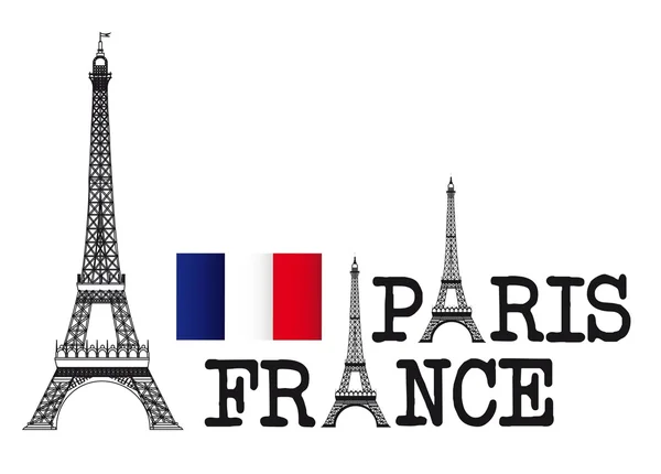 Stock vector paris france