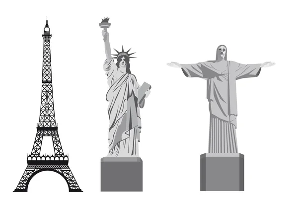 Monuments — Image vectorielle