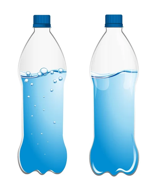 Botella agua — Vector de stock