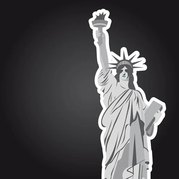 Estatua de la libertad — Vector de stock