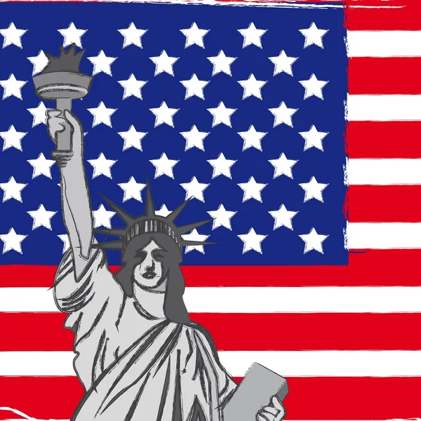 Statue de la liberté — Image vectorielle