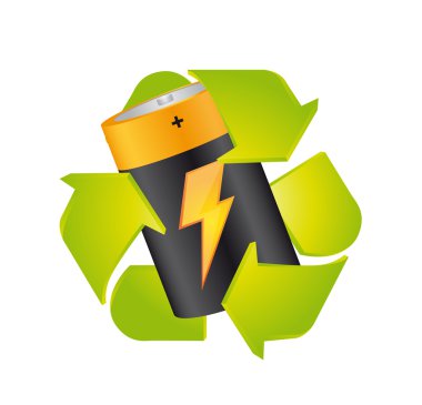 battery with recycle sign