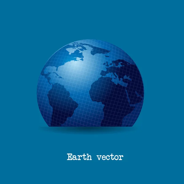 Tierra azul — Vector de stock