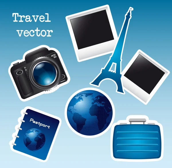 Cestovní ikonami — Stockový vektor