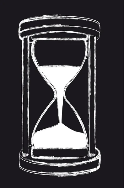 Гранж-песочные часы — стоковый вектор