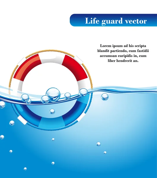 stock vector life guard vector