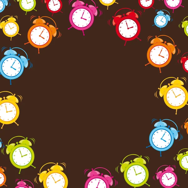 Horloge mignonne — Image vectorielle