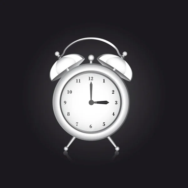 Alarma de reloj blanco — Archivo Imágenes Vectoriales