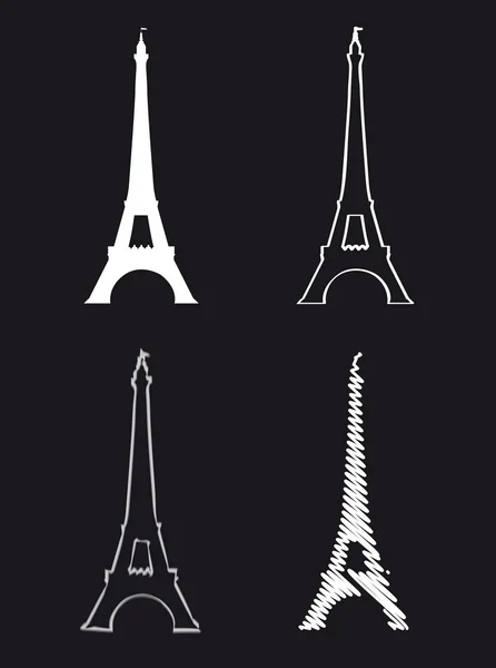 Torre Eiffel — Vector de stock