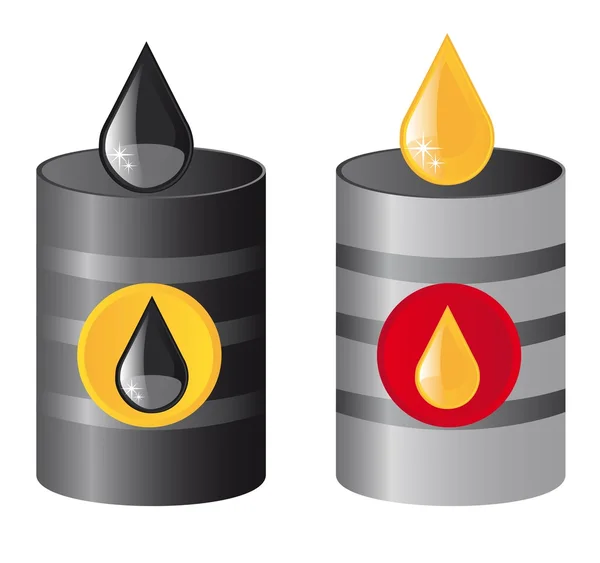 Barili di petrolio — Vettoriale Stock