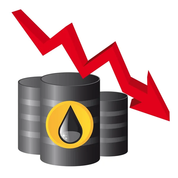 Barrica de petróleo — Vector de stock