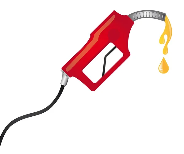 Rode brandstofpomp — Stockvector