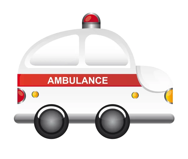 Caricature Ambulance — Image vectorielle