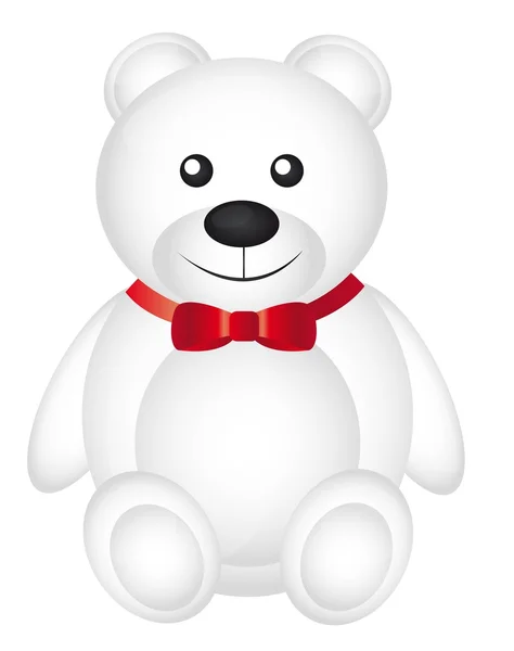 Λευκό αρκουδάκι — Διανυσματικό Αρχείο