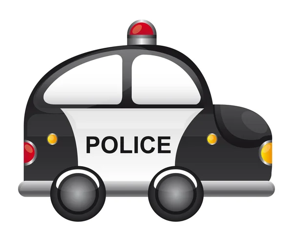 Carro da polícia — Vetor de Stock
