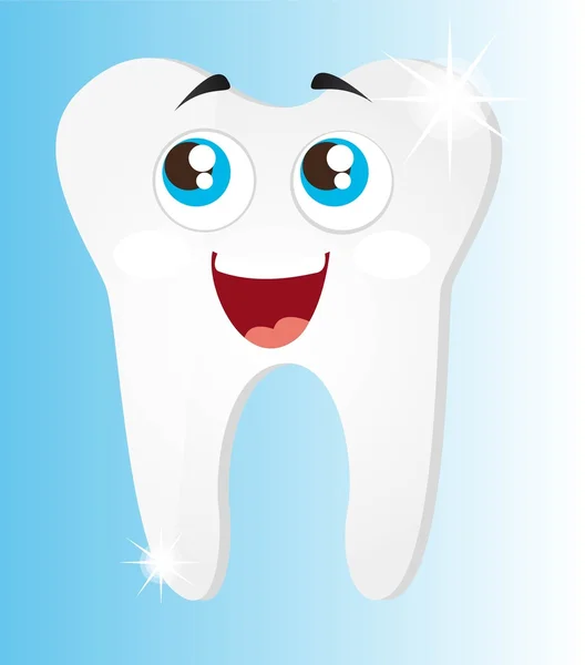 Glänzende Zähne — Stockvektor