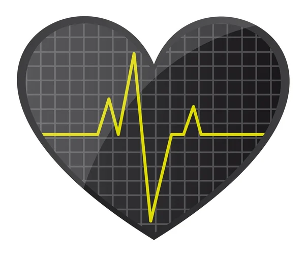 Hjärtfrekvensvektor — Stock vektor