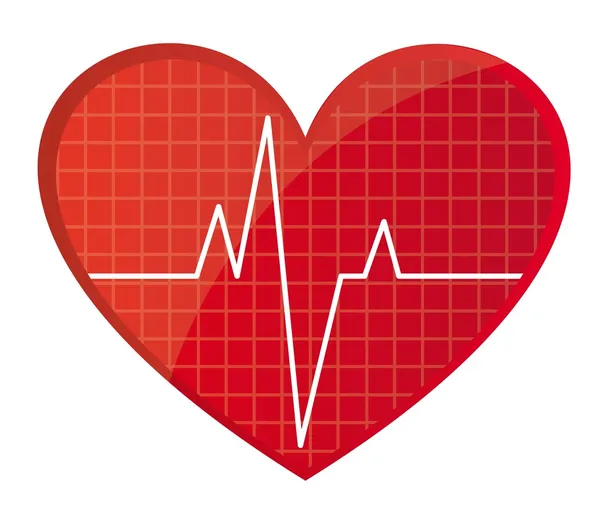 เวกเตอร์อัตราการเต้นหัวใจ — ภาพเวกเตอร์สต็อก